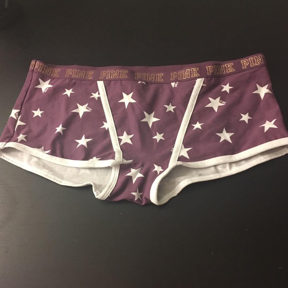 Victoria’s Secret Pink “Stars” Logo Boyshorts NWT - Picture 2 of 6
